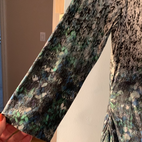 Kay Unger New York dress. 3/4 sleeve. Lined gathered sides size 10 - Picture 5 of 8